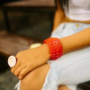Khmer Creations Recycled Button Cuff